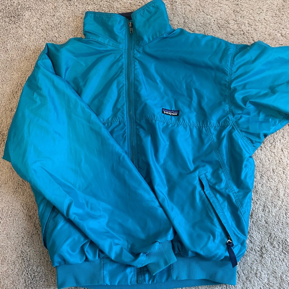 Vintage Patagonia Teal Softshell Fleece-Lined Jacket - Picture 2 of 5